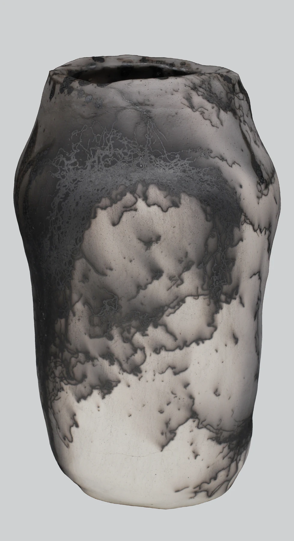 Horse hair and honey, a vase, horsehair raku
